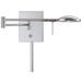 George Kovacs Reading Room Chrome 1 Light LED Swing Arm Wall Lamp