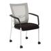 Mesh Back with Padded Visitors Chair with Casters