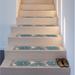 World Rug Gallery Moden Floral Circles Non-Slip Stair Treads