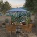 North Bend 7.5 Crank Lift Auto Tilt Patio Umbrella with Outdoor Rated Olefin Fabric by Havenside Home