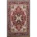 Geometric Heriz Oriental Area Rug Wool Hand-knotted Decorative Carpet - 4'0" x 5'11"