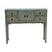 Artissance Console Table w/4 Drawers, 39" Long, Weathered Soft Aqua