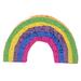 Blue Panda Small Rainbow Pinata, Kids Birthday Party Supplies, 16.5 x 10.2 x 3"