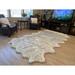 Highland Select Natural Long Wool Sheepskin 12 Pelt Shag Rug - 5'5" x 9'2"