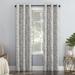 Sun Zero Parrish Distressed Grid Thermal Extreme Total Blackout Grommet Curtain Panel, Single Panel