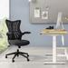 Homall Mid Back Mesh Office Desk Chair - Swivel Task Chair with Flip Arms and Lumbar Support