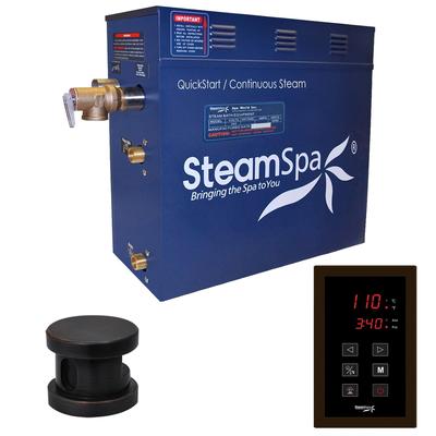 SteamSpa Oasis 4.5 KW QuickStart Steam Bath Generator Package in Oil Rubbed Bronze