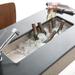 Rio Chico Brushed Nickel Universal Mount Bar/ Prep Trough Sink