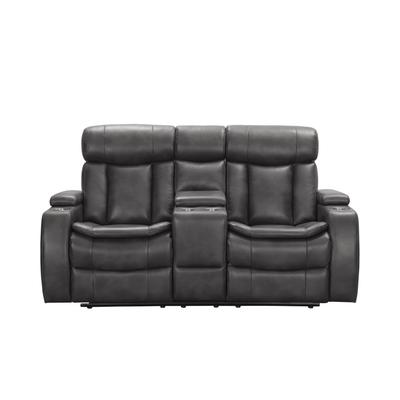 Customer Favorite Abbyson Browning Top, Abbyson Browning Top Grain Leather Power Reclining Sofa