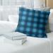 Carolina Football Luxury Plaid Accent Pillow-Faux Suede