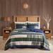 Woolrich Spruce Hill Green Oversized Cotton Quilt Set