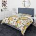 Designart 'Vintage Circular Design I' Mid-Century Modern Duvet Cover Comforter Set