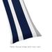 Sweet Jojo Designs Navy Blue and Gray Stripe Collection Body Pillow Case - Multi