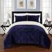 Chic Home 7-Piece Chiara Bed-In-A-Bag Navy Comforter Set