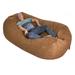 8-foot Oval Microfiber and Memory Foam Bean Bag