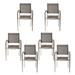 David Mesh/ Aluminum Outdoor Dining Chairs (Set of 6)