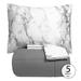 Porch & Den Moro Luxury 5-piece Bed-in-a-Bag Comforter and Marble Print Sheet Set