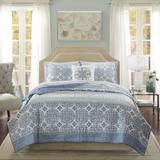 Madison Park Essentials Nova Quilt Set with Cotton Bed Sheets