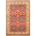 Hand-knotted Finest Gazni Cream, Copper Wool Rug