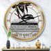 Designart 'Fashionista Reads 3' Oversized Fashion Wall Clock