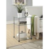 Convenience Concepts Designs2Go Classic Glass 3 Tier End Table