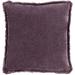 Surya Wasco Cotton Velvet Fringe 20-inch Throw Pillow