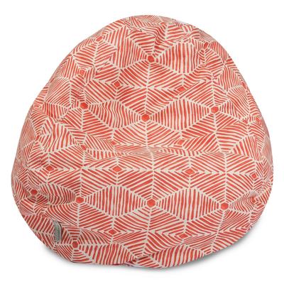 Majestic Home Goods Charlie Cotton Classic Bean Bag Chair Small/Large