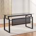 Fiske Modern Glass Top Office Computer Desk by Christopher Knight Home