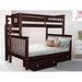 Taylor & Olive Trillium Twin over Full Bunk Bed, 2 Drawers