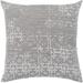 Surya Leopold Grey & White Throw Pillow Cover (20" x 20")