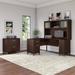 Somerset 60W L Shaped Desk with Hutch and Lateral File Cabinet