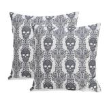 Lena Polyester with print 20" Square Decorative Throw Pillow 2PK