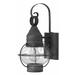 Hinkley Cape cod 1-Light Outdoor Wall Mount in Aged Zinc