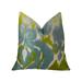 Plutus Velvet Pine Cliff Blue Citrine and Cream Handmade Decorative Throw Pillow