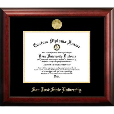 San Jose State University 11w x 8.5h Gold Embossed Diploma Frame