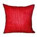 Plutus Scarlet Zest Red Solid Luxury Outdoor/Indoor Decorative Throw Pillow