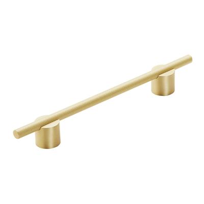 Transcendent 6-5/16 in (160 mm) Center-to-Center Matte Gold Cabinet Pull - 6.3125