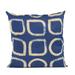 Plutus Blue Block Dot Luxury Throw Pillow