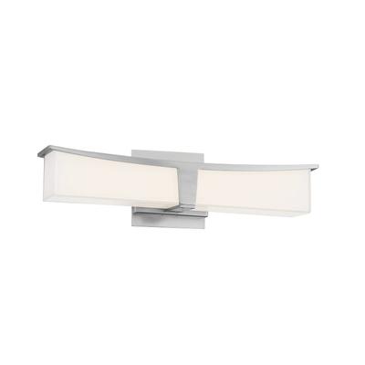 George Kovacs Plane Brushed Nickel And Frosted Aquarium LED Light Bath