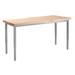 NPS 24x54" Heavy Duty Height Adjustable Steel Table, Butcherblock Top