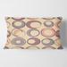 Designart 'Retro Geometric Pattern' Mid-Century Modern Throw Pillow