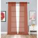 Designer Sheer Voile Rod Pocket Curtains For Small Windows