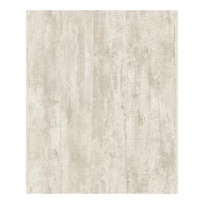 Advantage Huck Cream Weathered Wood Plank Wallpaper - 20.9 x 396 x 0.025