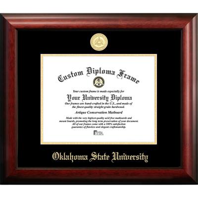 Oklahoma State University 11w x 8.5h Gold Embossed Diploma Frame