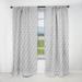 Designart 'Geometric Pattern in Op Art Design' Scandinavian Blackout Curtain Single Panel