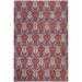 Bohemian Ziegler Rolf Blue/Rust Hand knotted Rug - 10'1 x 13'10 - 10 ft. 1 in. X 13 ft. 10 in.