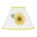 Sweet Jojo Designs Yellow, Green and White Boho Floral Sunflower Collection Lamp Shade - Farmhouse Watercolor Flower