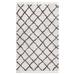 Jani Gabi Ivory/Grey Cotton and Viscose Shag Rug