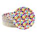 80-Count Polka Dot Paper Disposable Plate for Girls Birthday Party Bridal Shower