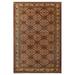 Hand Knotted 200 KPSI Tan,Light Gold Wool Persian Oriental Area Rug (6x9) - 06' 06'' x 09' 08''